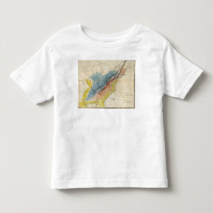 T-shirts Mapa dos Estados Unidos da América 3