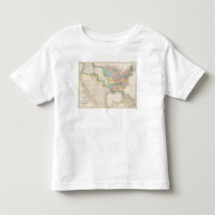T-shirts Mapa dos Estados Unidos de America do Norte