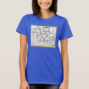 T-shirts Mapa dos grandes lagos, 1755