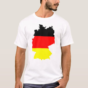 T-shirts Mapa e bandeira da Alemanha