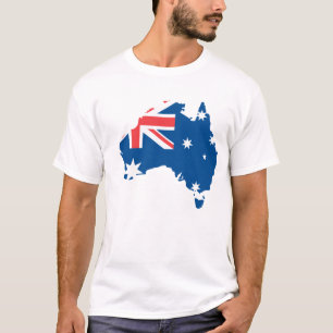 T-shirts Mapa e bandeira da Austrália