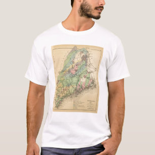 T-shirts Mapa Geological de Maine
