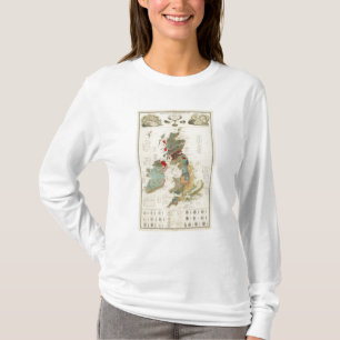 T-shirts Mapa Geological, palaeontological composto