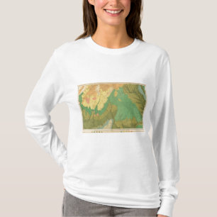 T-shirts Mapa geológico dos terraços Mesozoic
