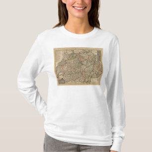 T-shirts Mapa gravado suiça