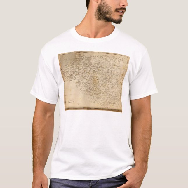 T-shirts Mapa holandês por Arrowsmith (Frente)