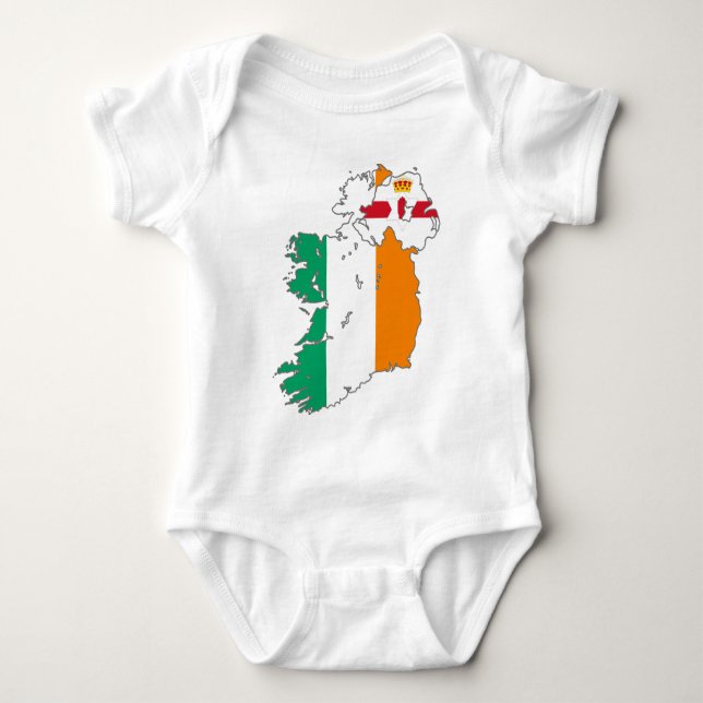 T-shirts Mapa Irlandês da Nação Celta (Frente)