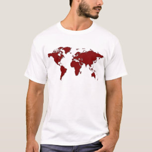 T-shirts Mapa Mundial