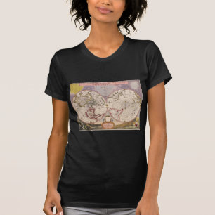 T-shirts Mapa Mundial Antiquado