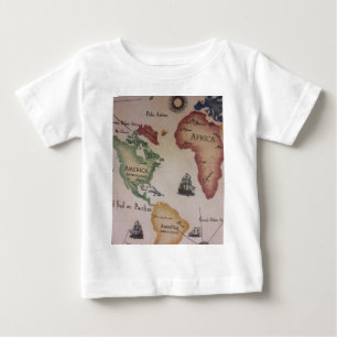 T-shirts Mapa Mundial — Oceano Atlântico