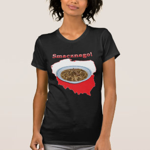 T-shirts Mapa Polonês Smacznego Czarnina
