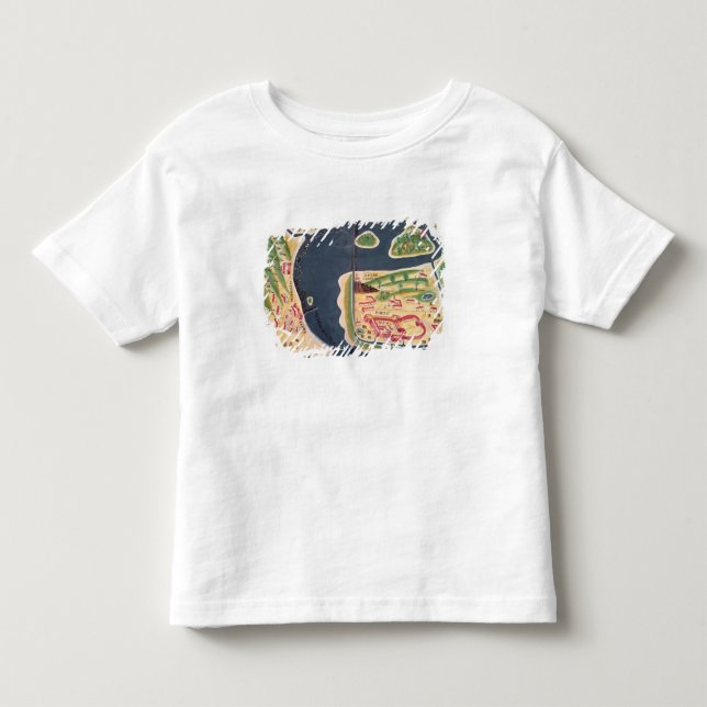 T-shirts Mapa português da exploração de Mombassa (Frente)