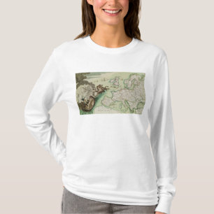 T-shirts Mapa que ilustra o ataque naval em Inglaterra