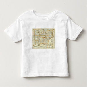 T-shirts Mapa topográfico novo da guerra de Perrine