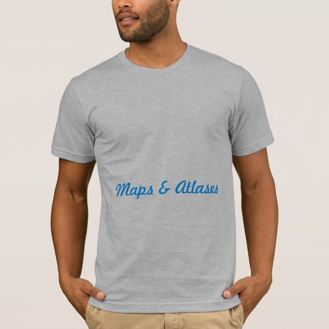 T-shirts Mapas & atlas (Frente)