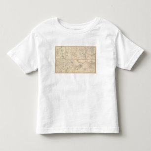 T-shirts Mapas da campanha de Goldsborough do savana