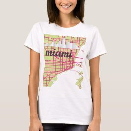 T-shirts mapas Miami