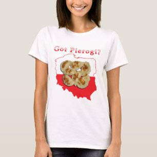 T-shirts Mapas Poloneses de Pierogi