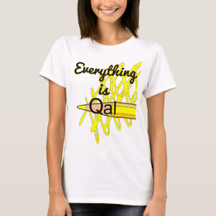 T-shirts Mapeamento Geológico Engraçado "Tudo é Qal"