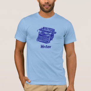 T-shirts Máquina de Digitalização Azul Vintage