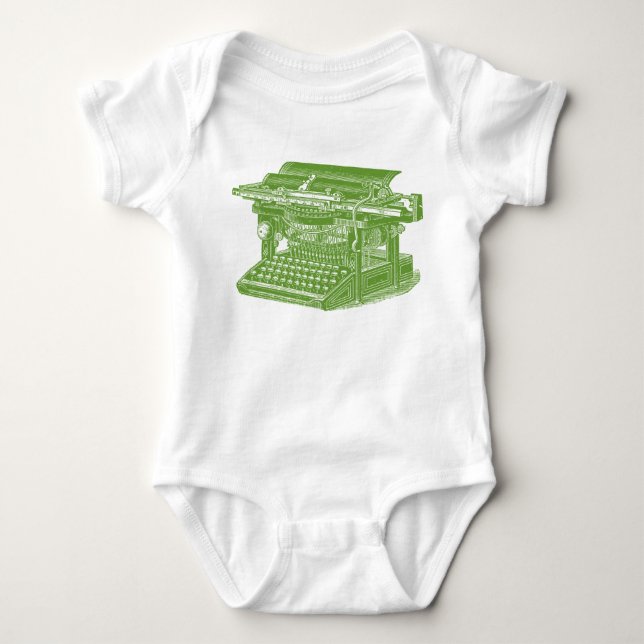 T-shirts Máquina de escrever Vintage (Frente)