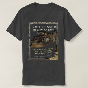 T-shirts Máquina de vôo engraçada de Steampunk