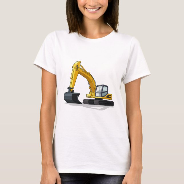 T-shirts Máquina escavadora (Frente)