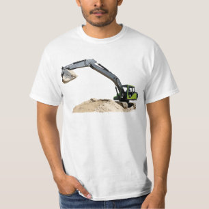 T-shirts Máquina escavadora verde grande impressionante #4