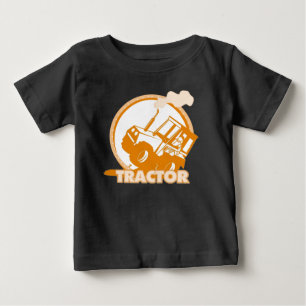 T-shirts Maquinaria de fazenda alaranjada do trator