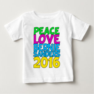 T-shirts Máquinas de lixar 2016 de Bernie do amor da paz