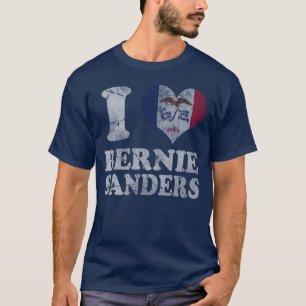 T-shirts Máquinas de lixar 2016 de Bernie do coração de