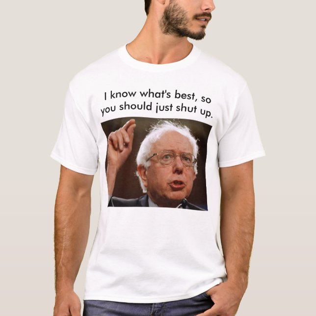 T-shirts Máquinas de lixar arrogantes de Bernie (Frente)