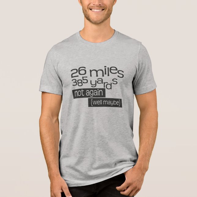 T-shirts Maratona Funny 26 milhas 385 metros (Frente)