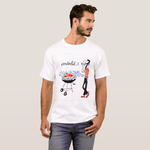 T-shirts maravilhoso! homem legal do assado