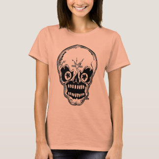 T-shirts Marc Vachon Womens Mr Bones Head Burnout Tee