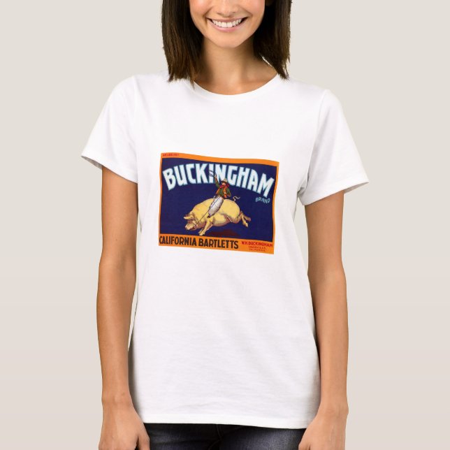 T-shirts Marca Califórnia Bartletts de Buckingham (Frente)