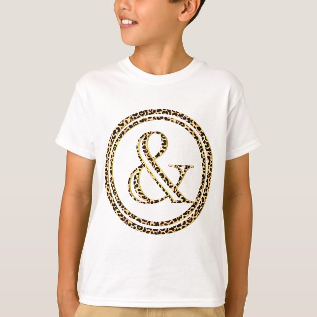 T-shirts marca leopardo e (Frente)
