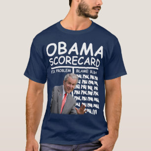 T-shirts Marcador de Obama - culpa Bush
