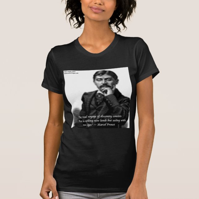 T-shirts Marcel Proust & Citação Famosa (Frente)