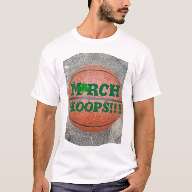 T-shirts Marcha HOOPS Basketeball Shamrock pisando olhos (Frente)