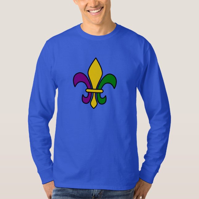 T-shirts Mardi, fleur-de-lys (Frente)