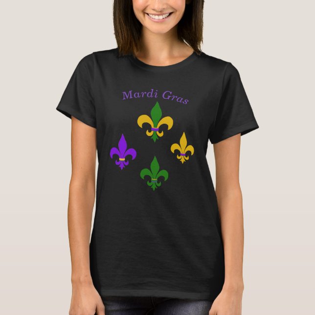 T-shirts Mardi Gras Fleur de Lis T Shirt (Frente)