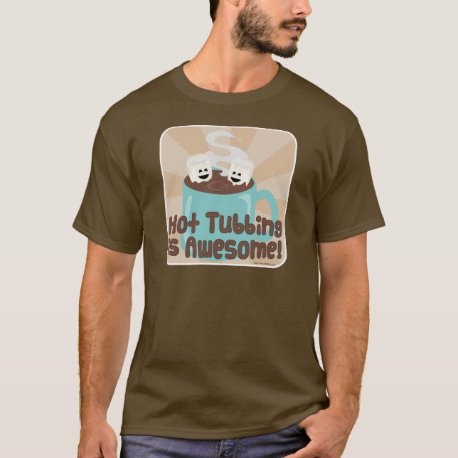 T-shirts Mares de Tubagem Quente (Frente)