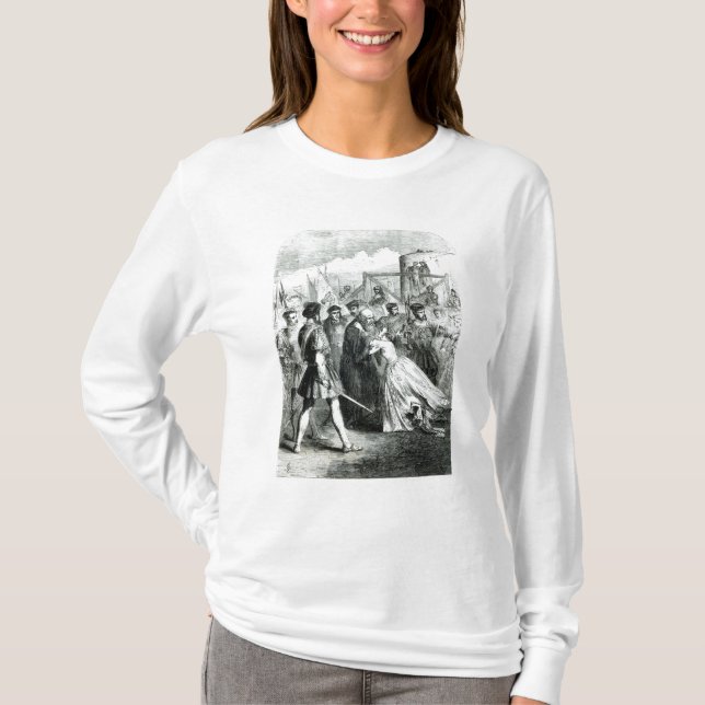 T-shirts Margaret Roper que toma a licença de seu pai (Frente)