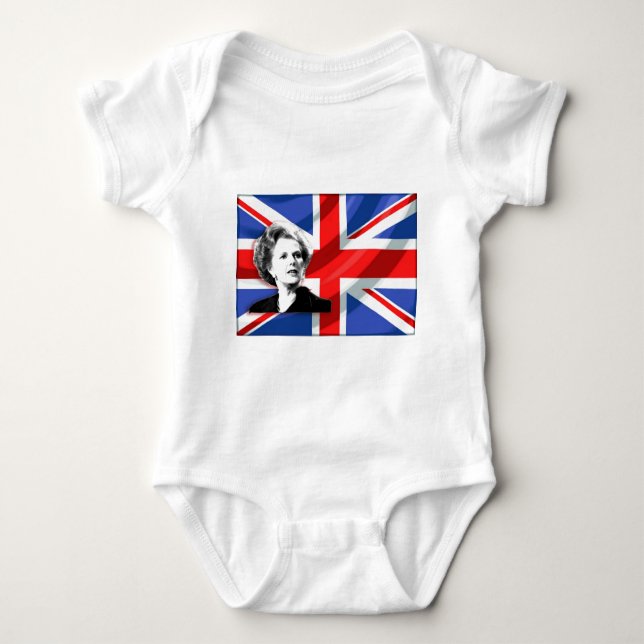 T-shirts Margaret Thatcher Union Jack (Frente)