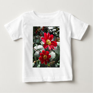 T-shirts margarida rosa-vermelha / flores das margaridas
