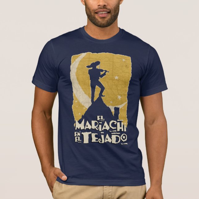 T-shirts Mariachi no telhado (Frente)