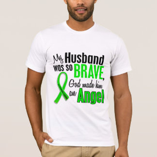 T-shirts Marido do linfoma Non-Hodgkin do anjo 1