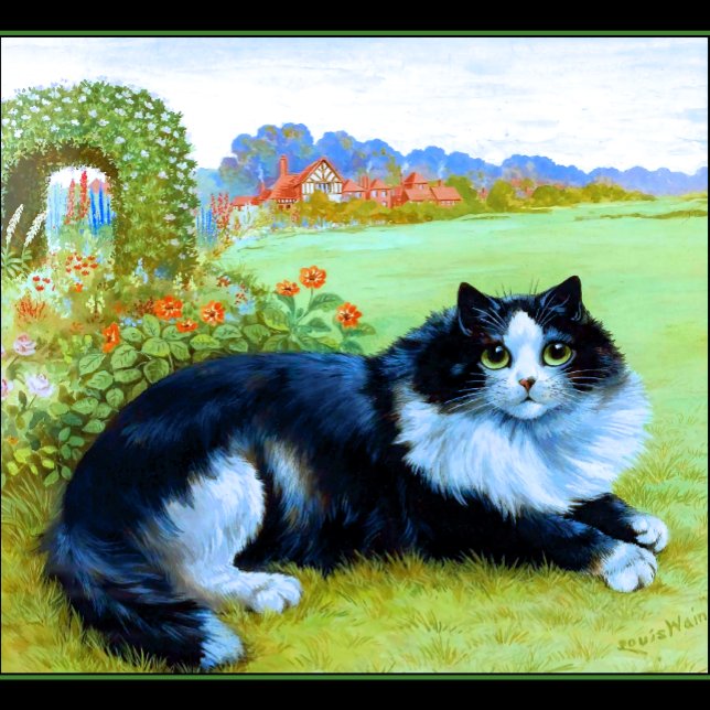 T-shirts Marin County Monte Tamalpais (Cat in the Garden)