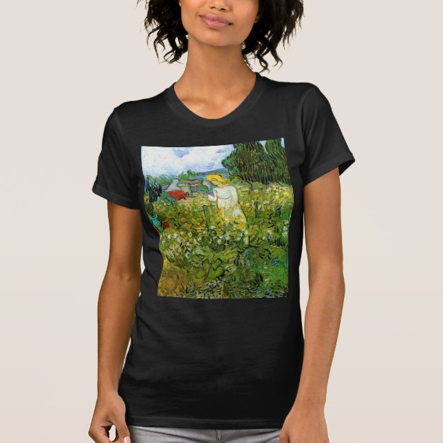 T-shirts Marquerite Gachet no Jardim, Vincent van Gogh. (Frente)